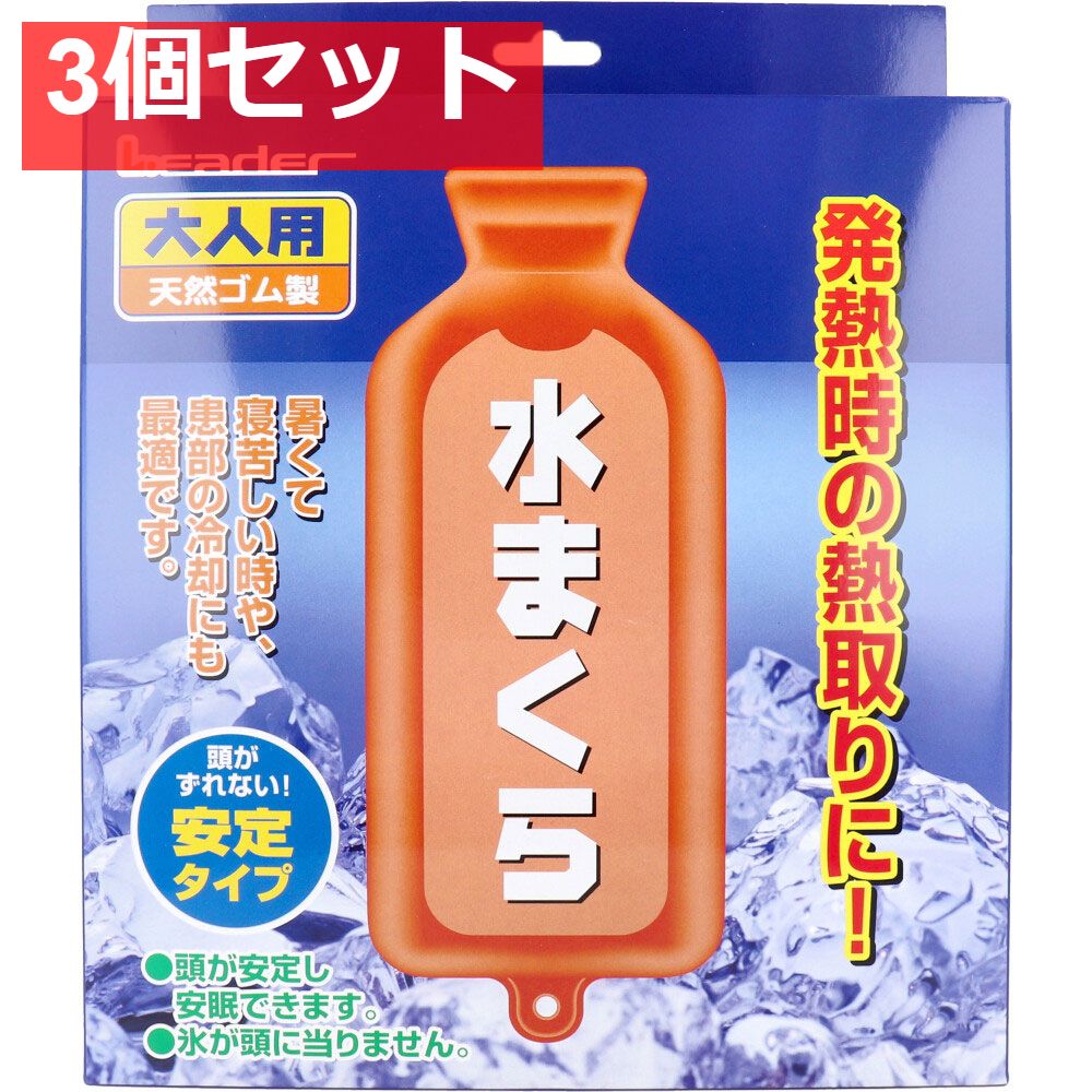リーダー 水まくら 大人用 安定タイプ 1個入 3個セット