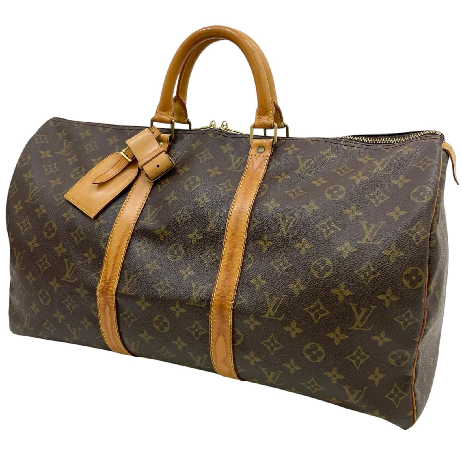 【LOUIS VUITTON 】ルイヴィトン キーポル ボストンバッグ トラベル 中古】LOUIS VUITTON | ルイ・ヴィトン キーポル 50 モノグラム