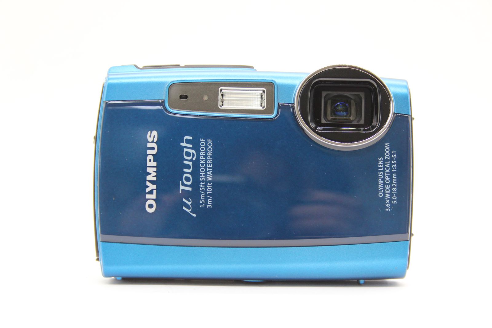 美品 返品保証】 オリンパス Olympus μ Tough-3000 ブルー 3.6x Wide