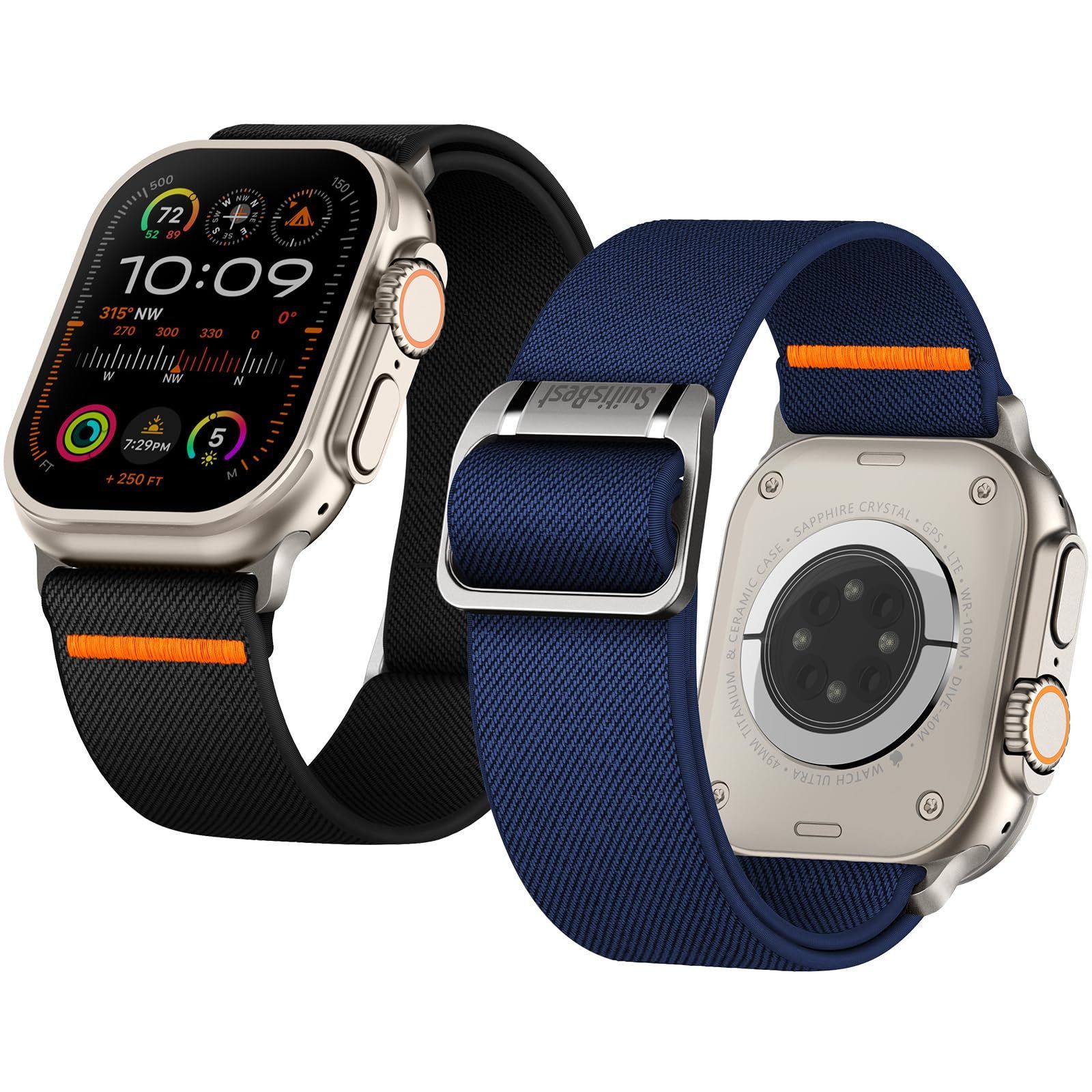 Watch Ultra バンド 49mm 45mm 44mm バンド 42mm スポーツアップルウォッチ Ultra バンド 通気性 Apple Apple Watch 交換用ベルト アウトドア Series ナイロン Ultra 8 7 6 アップルウォッチ
