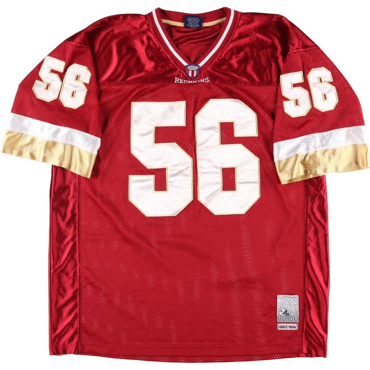 古着 DELF NFL WASHINGTON REDSKINS ワシントンレッドスキンズ メッシュ ゲームシャツ レプリカユニフォーム  メンズXXL/eaa253948 メルカリShops