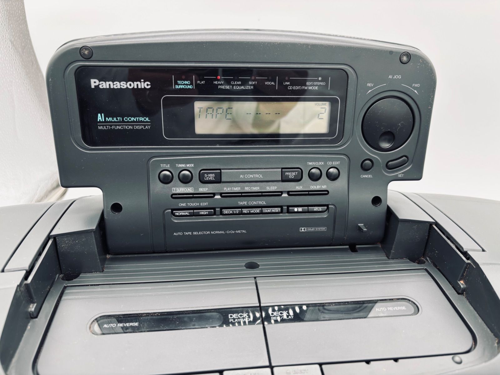 ジャンク扱い・動作品】Panasonic RX-DT707 ポータブルステレオ