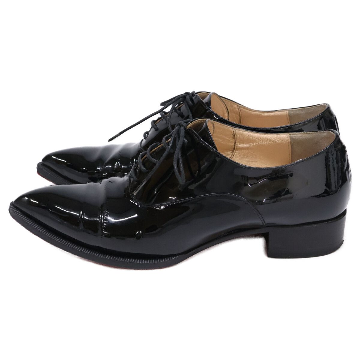 Christian Louboutin クリスチャンルブタン エナメル ZAZOU FLAT PATENT ポインテッドトゥシューズ 36 WWW_ITALAFRICACENTRALE_COM