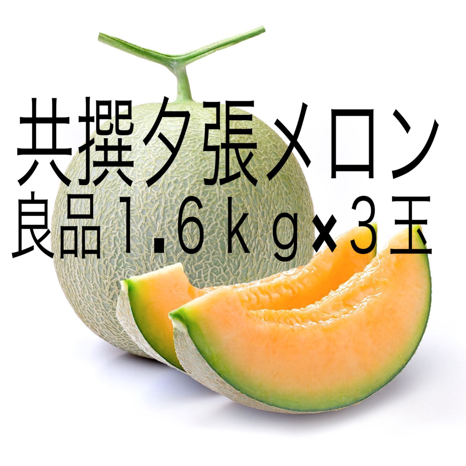 【夕張産】共撰夕張メロン(良品)（1.6kg×3玉 ）【のし対応可】