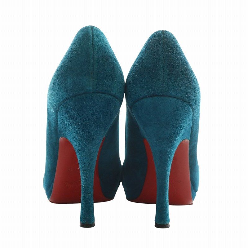 新品Christian Louboutin ブルー ハイヒール ルブタンピンヒールブルー