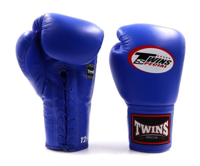 Twins Special ボクシンググローブ ひも式 本革製 ブルー 8oz - メルカリ