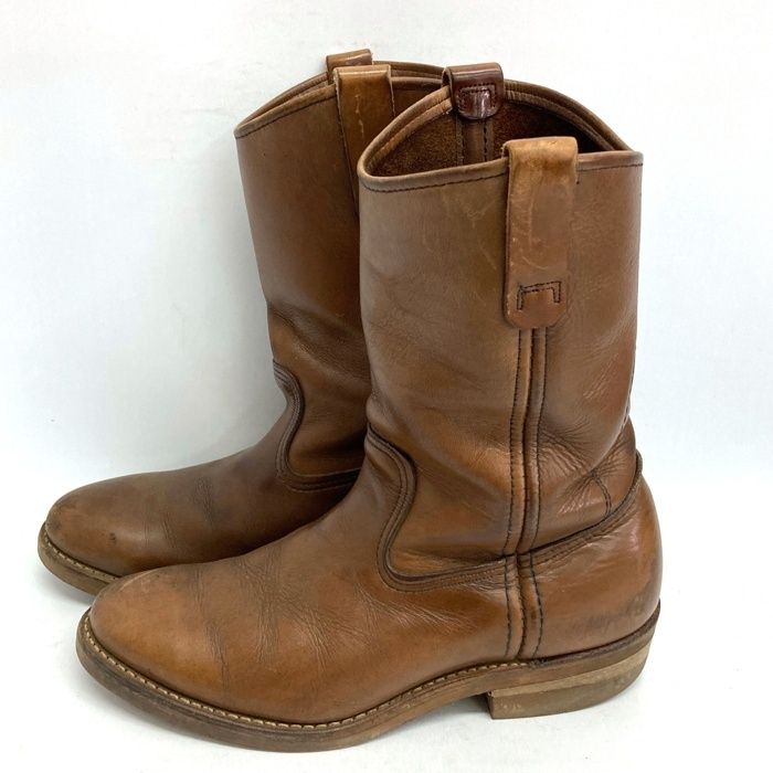 RED WING　80's　ペコスブーツ　ブラウン レッドウィング RED WING 80's 80s 80年代 プリント羽根タグ