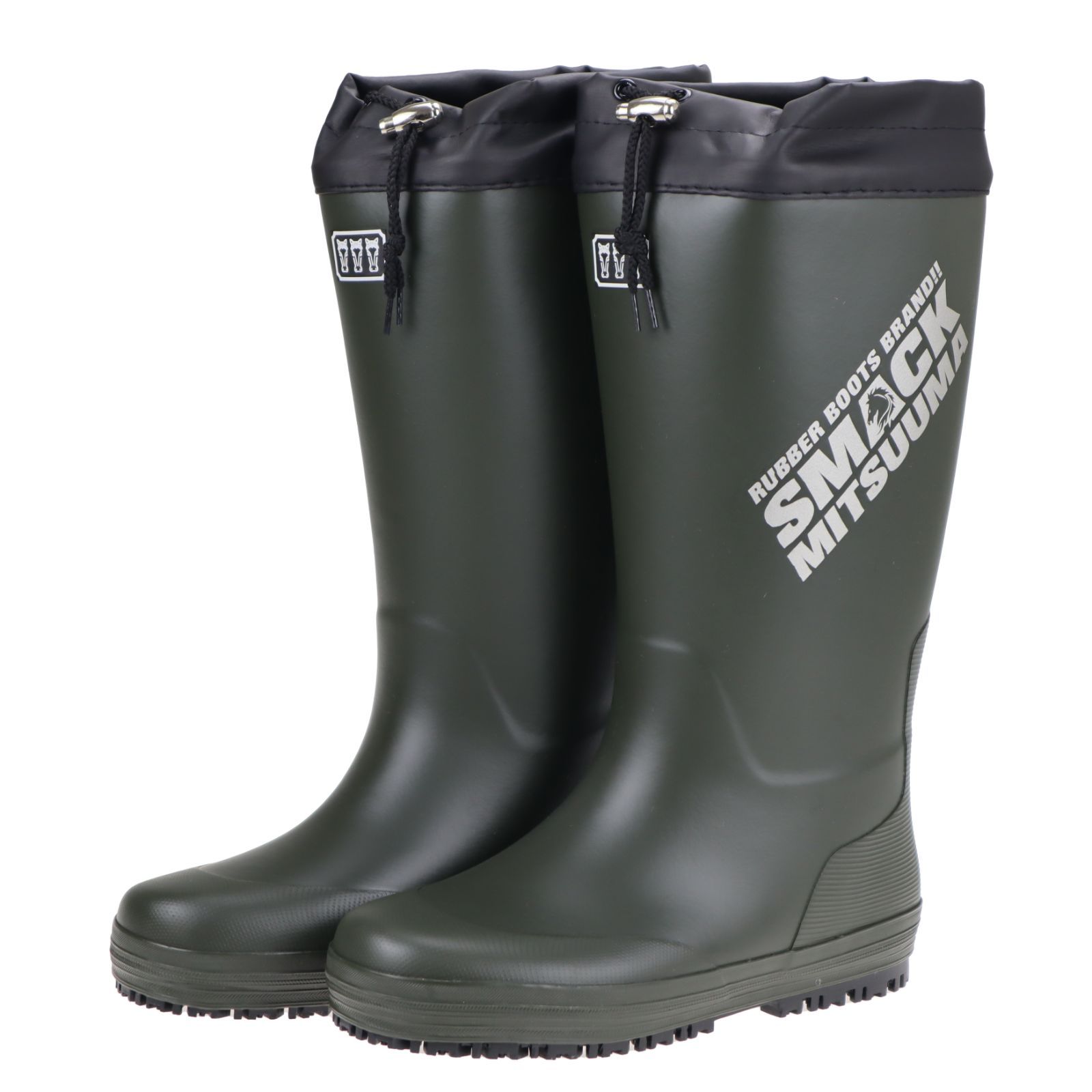 【2024秋冬新商品】【Ｍ～3Ｌ】 ミツウマ スマック2210 MU カーキ メンズ 紳士 防寒長靴 冬 雪 寒冷地仕様 レインブーツ 防滑ソール 太型