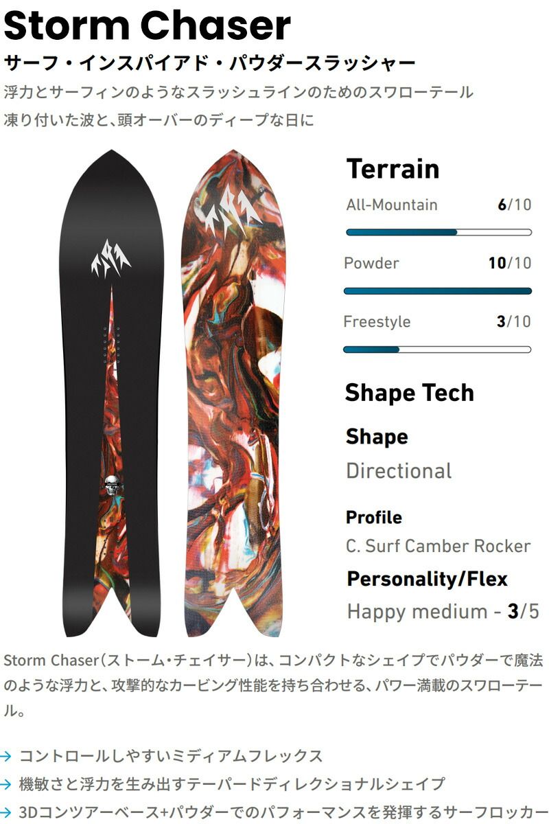 JONES BOARDS STORMCHASER ストームチェイサー 24-25 JONES /ジョーンズ STORM CHASER ストームチェイサー