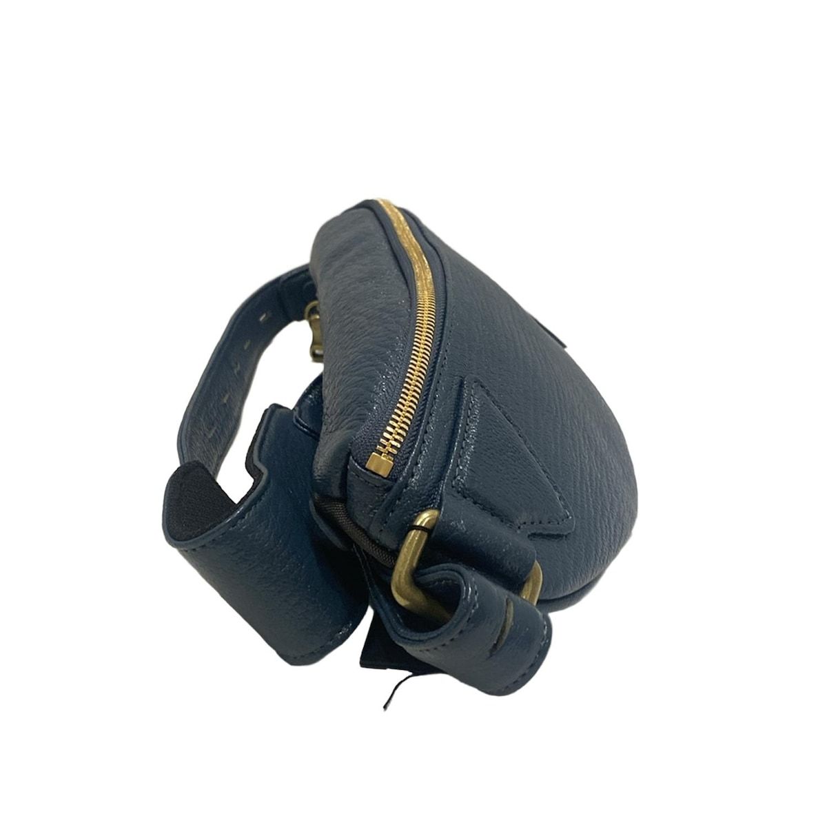 TOFF-LOADSTONE トフアンドロードストーン ウエストポーチ - ネイビー レザー