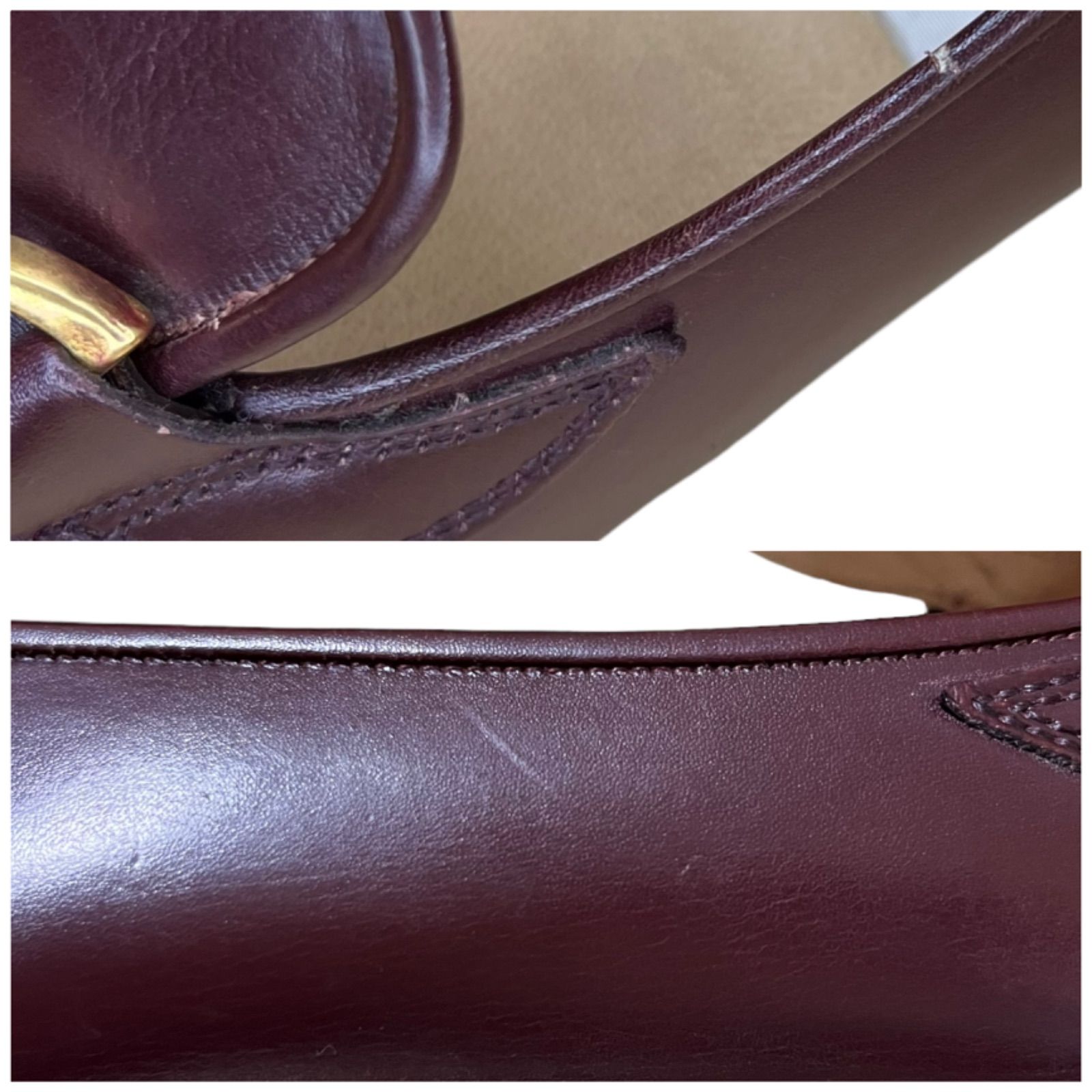 希少✨CELINE オールドセリーヌ ヴィンテージ チャンキーヒール レザー 