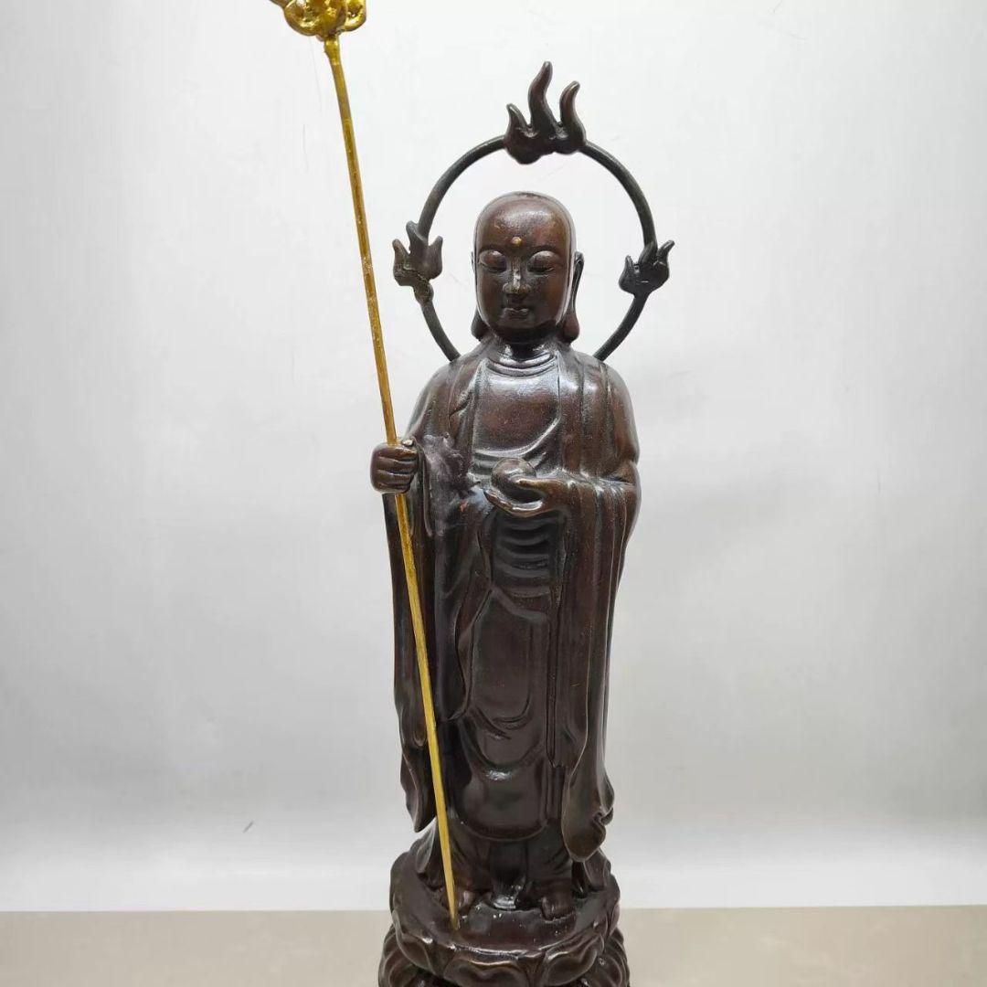 地蔵 菩薩 観音 銅製 仏像 彫刻 置物 開運 風水 地蔵 菩薩 観音