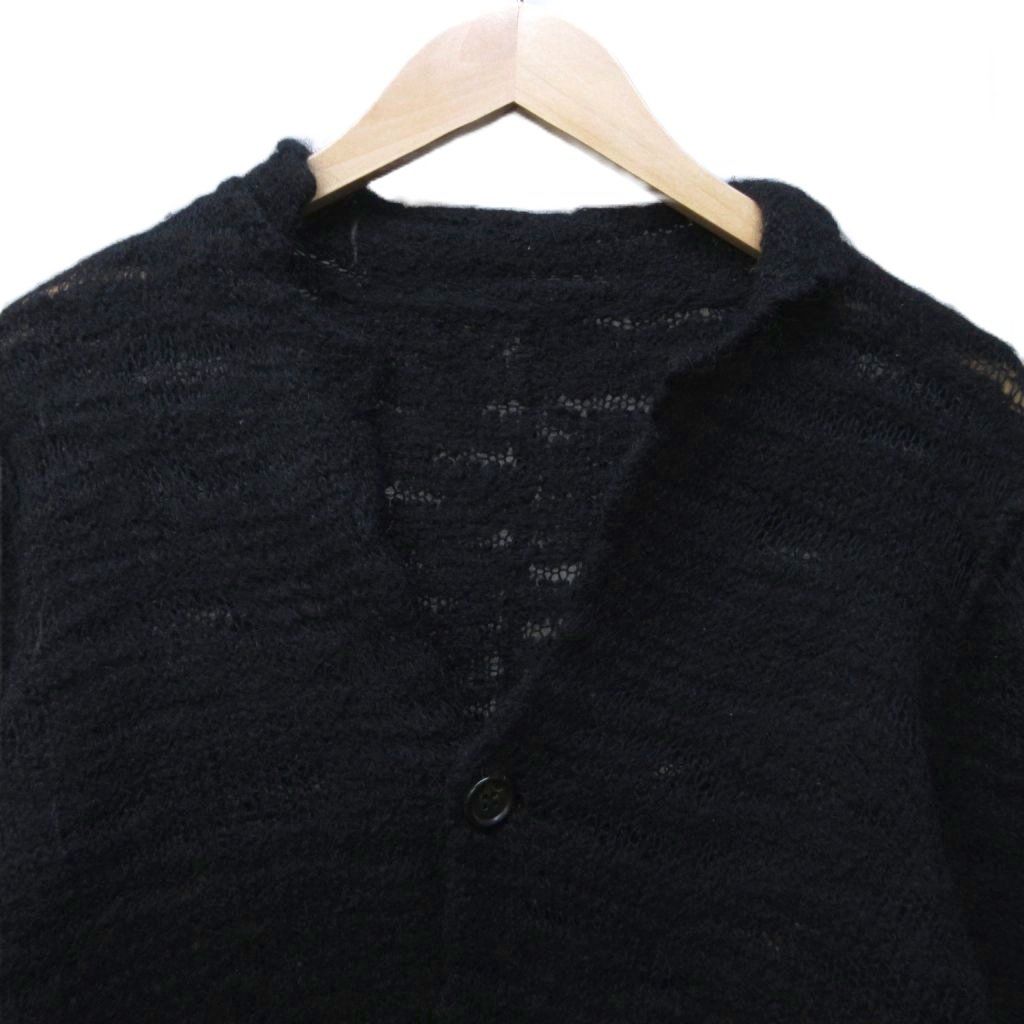 Yohji Yamamoto ブラックカーディガン　サイズ3 Yohji Yamamoto ブラックカーディガン サイズ3 Yohji Yamamoto