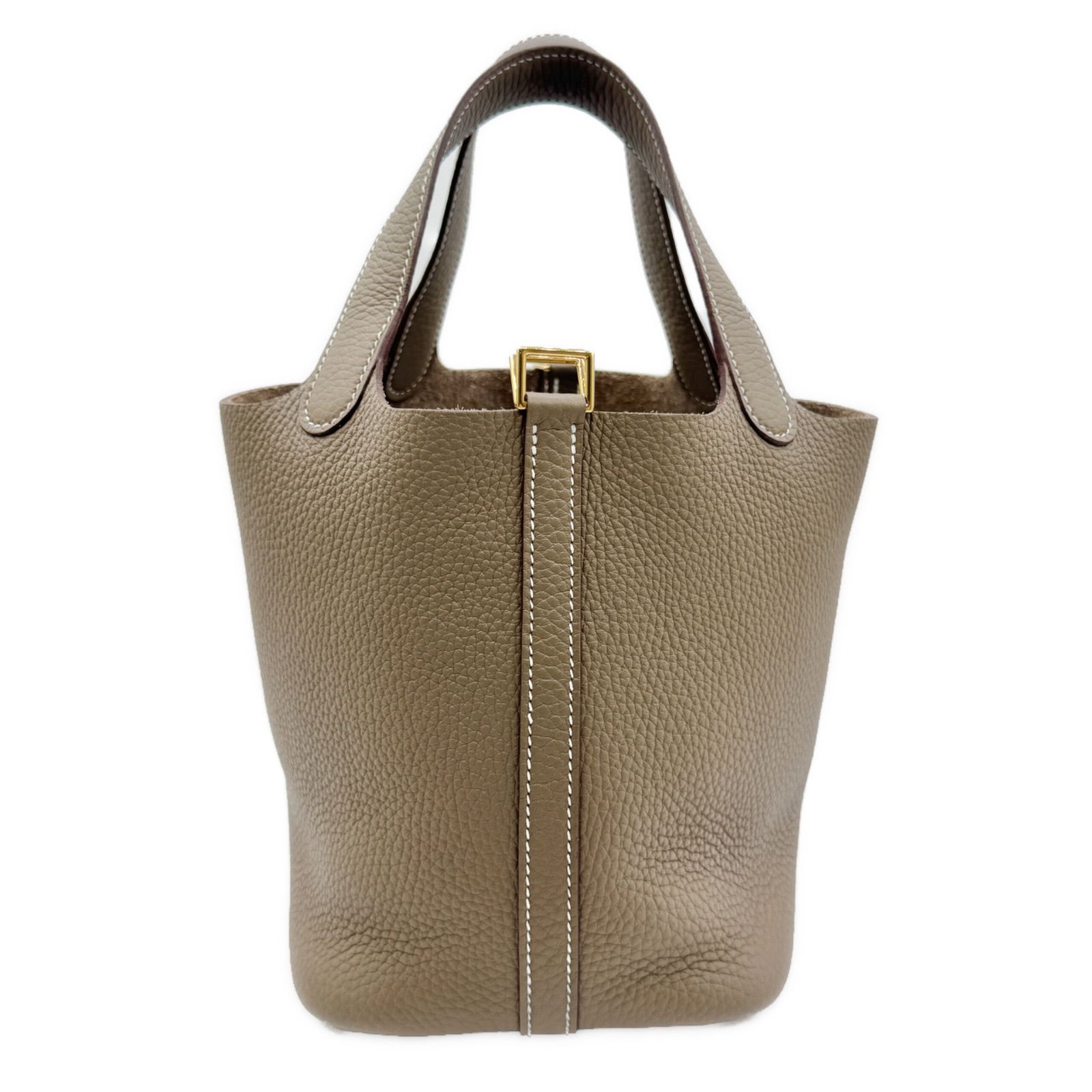 国内即発 HERMES エルメス ピコタン PM 18 エトゥープ GOLD HERMES エルメス ハンドバッグ ピコタンロック 18 PM カーゴ