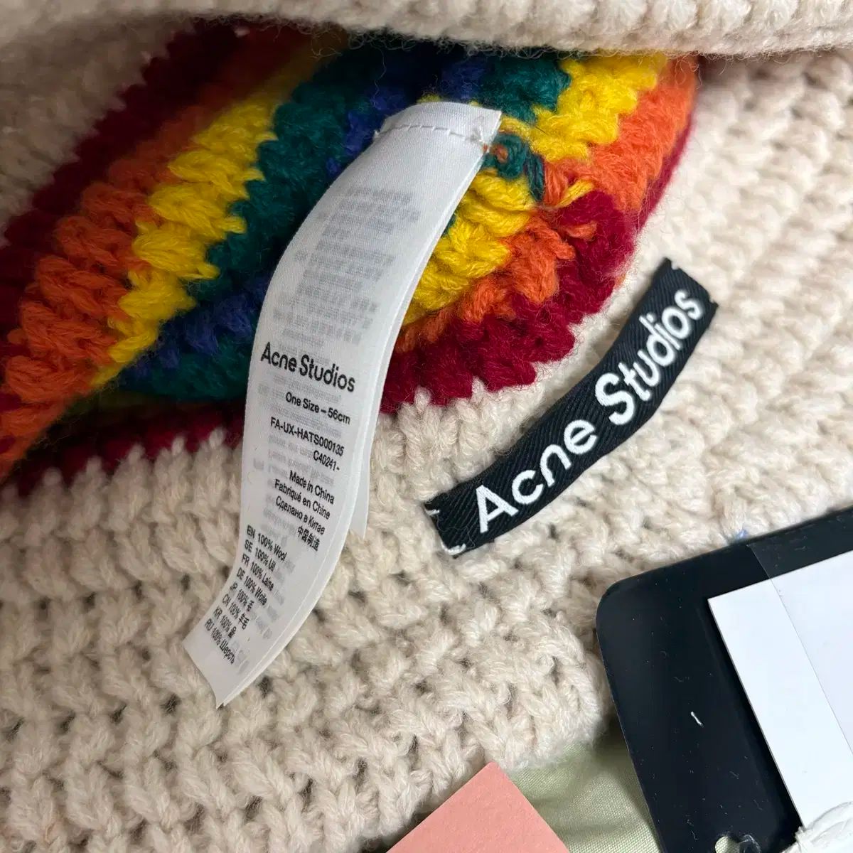 Acne Studios ニットビーニー レインボー Acne Studios(アクネストゥディオズ) レインボー ビーニー