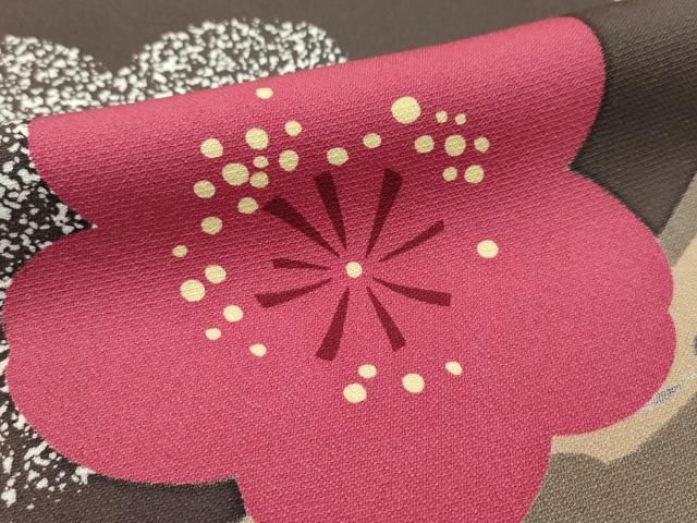 平和屋本店■極上　振袖・長襦袢・袋帯セット　枝梅　たたき染め　逸品　CZAA2053s5 平和屋本店□極上 振袖・長襦袢・袋帯セット 枝梅 たたき染め 逸品