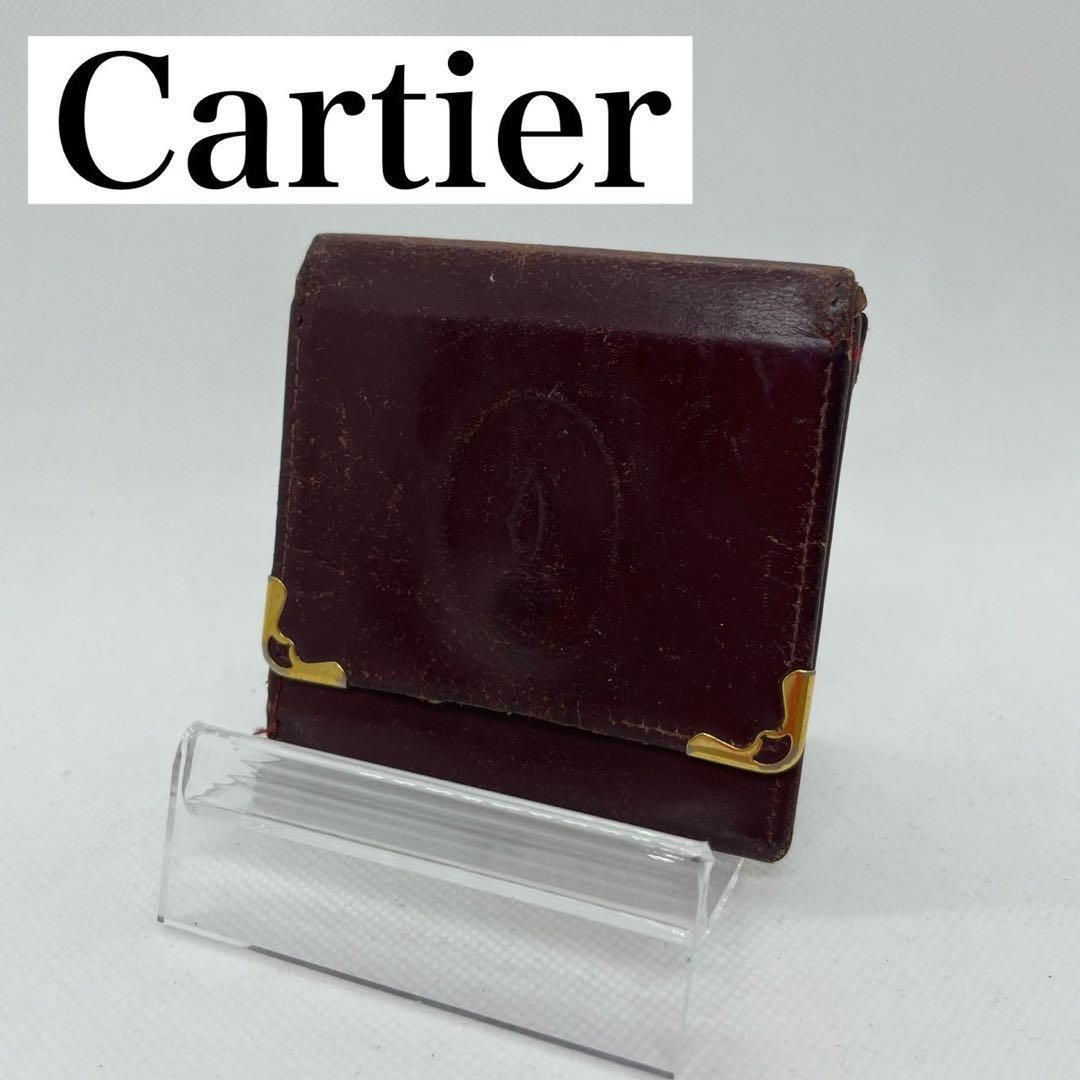 美品】Cartier カルティエ マストライン コインケース コンパクト財布