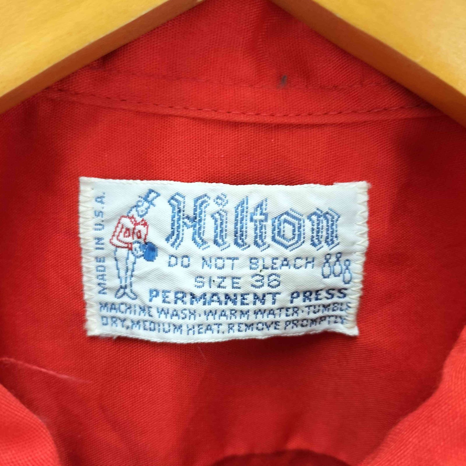 レア！70s made in usa Hilton Torlie刺繍 70s hilton ヒルトン ボーリングシャツ 半袖 刺繍 USA古着