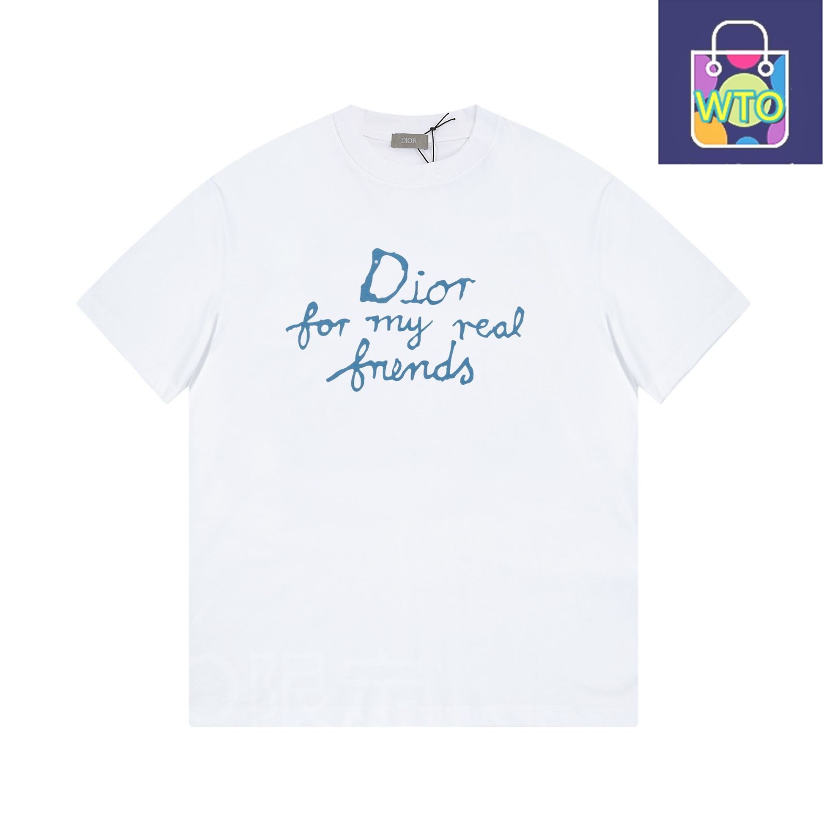 Dior ラメ入りクルーネック Tシャツ ポケット付き Sサイズ