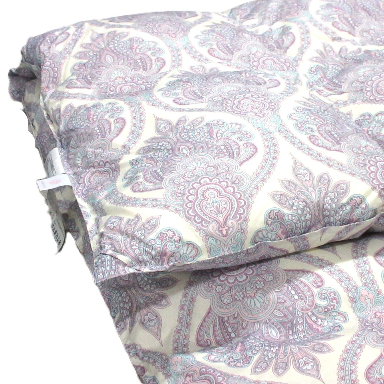 西川羽毛掛けふとん シングル ピンク グースダウン90％