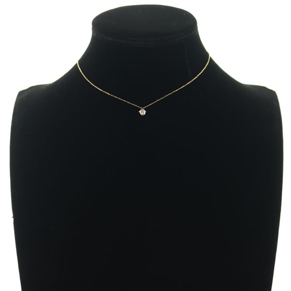 カシケイ ネックレス ダイヤ ダイヤモンド 0.27ct ソリティア K18YG  