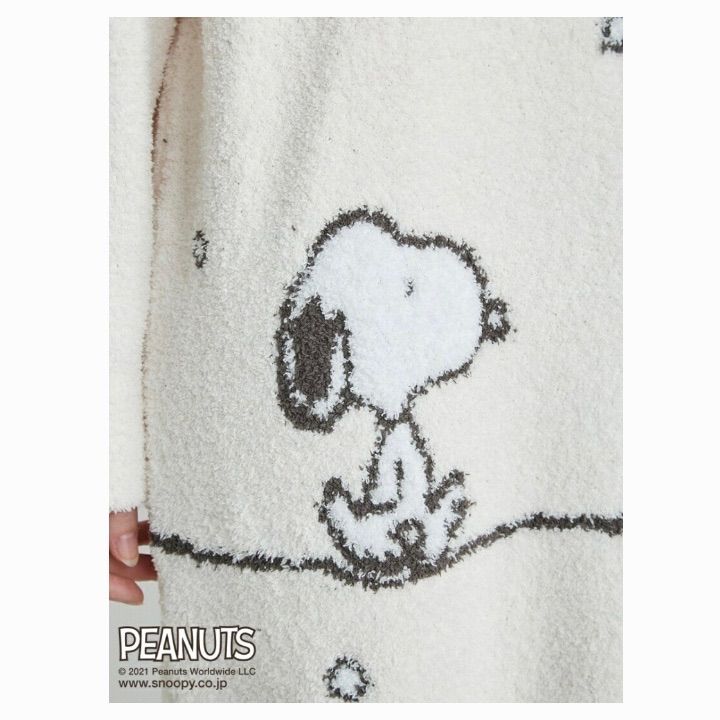 正規逆輸入品 ジェラートピケ PEANUTS スヌーピー パネルジャガード