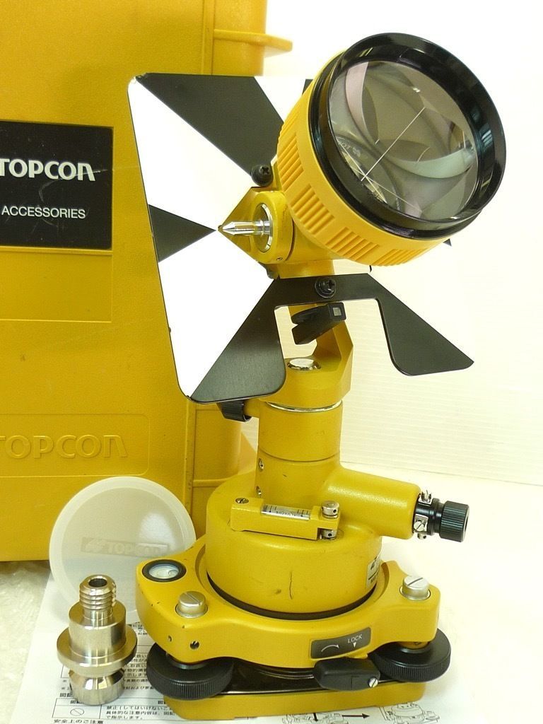 22年校正済み TOPCON トプコン 1素子プリズム EDM ACCESSORIES-3 着脱式整準台セット 付属品 長距離測量 測定 ハードケース  建築 お得_83 - メルカリ