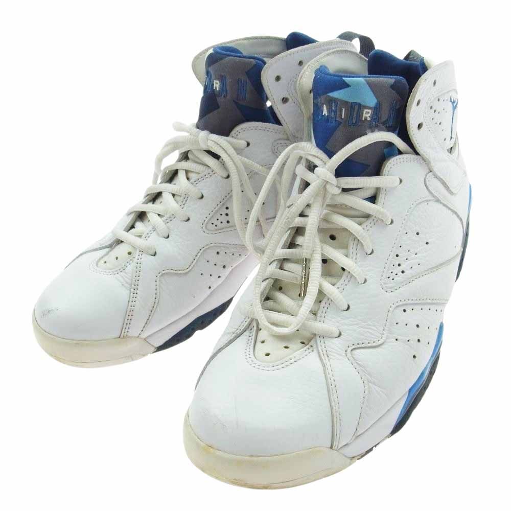 NIKE ナイキ スニーカー 304775-107 AIR JORDAN 7 RETRO FRENCH BLUE 2015 エアジョーダン7 レトロ  フレンチ ブルー スニーカー ホワイト系 ブルー系 28.5cm【中古】 - メルカリ