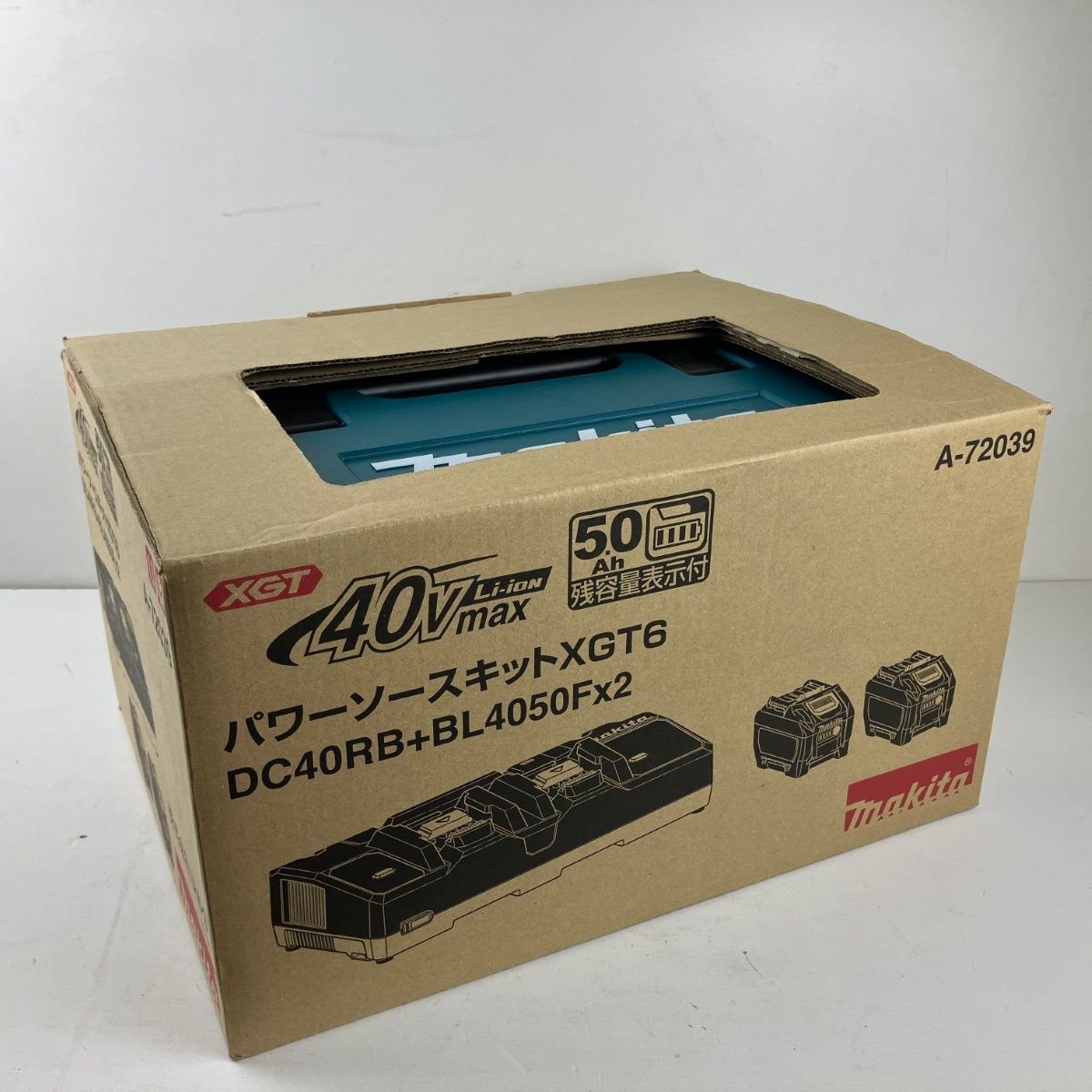 ЗЗMAKITA マキタ 40v 5.0Ah パワーソースキット バッテリーx2 充電器 ケース A-72039 XGT6