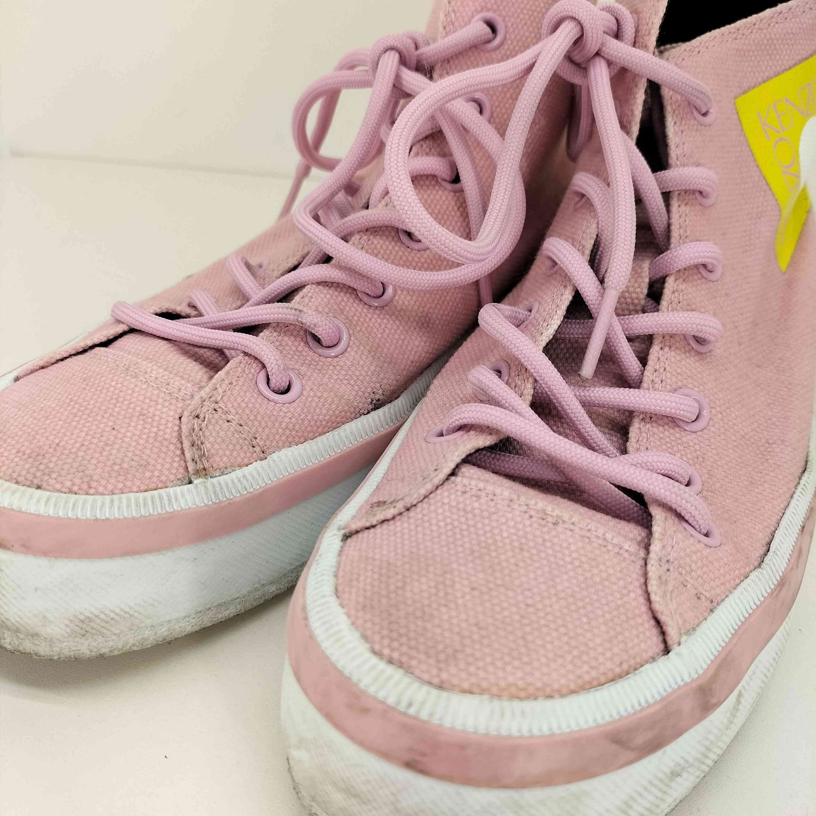 ケンゾー KENZO 厚底 ハイカット キャンバススニーカー