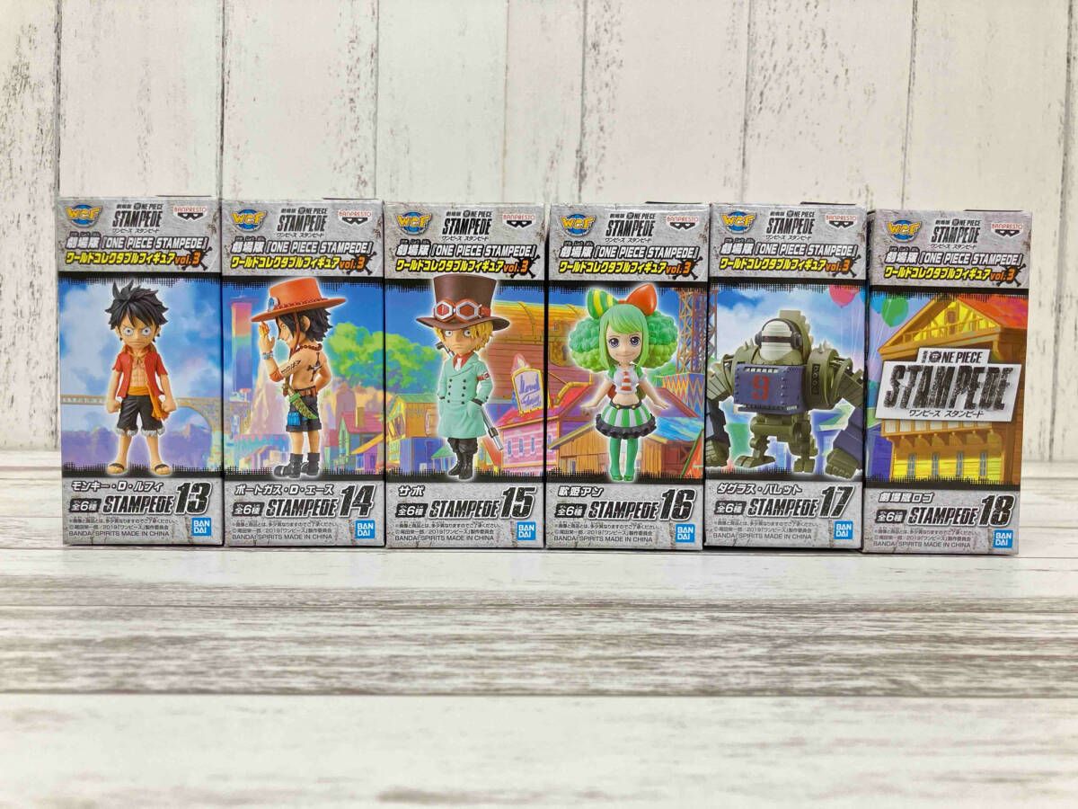 [全6種セット]バンプレスト 劇場版 『ONE PIECE STAMPEDE』 ワｰルドコレクタブルフィギュア vol.3 ワンピｰス STAMPEDE