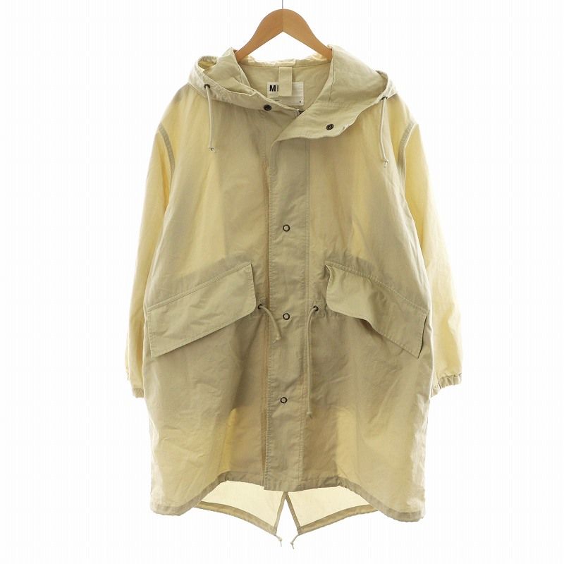 マーガレットハウエル MHL. WASHED COTTON NYLON コート ロング