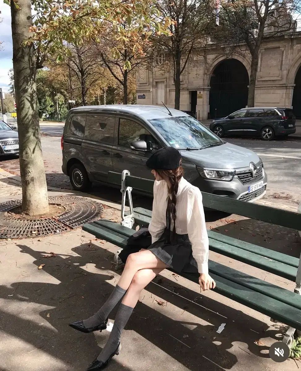 ラベルルブラン 3セット シャツ タイ ウールスカート