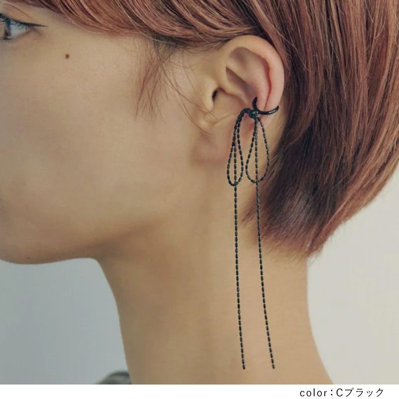 即納】ロング レングス リボン イヤーカフ GOLDY ゴールディ 2240101  