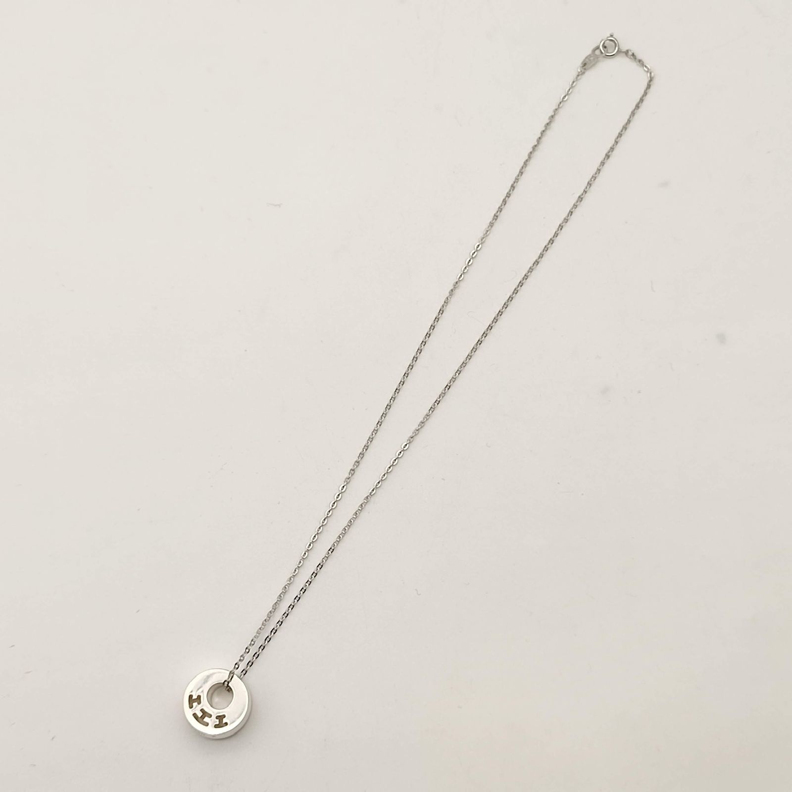 美品】HERMES エルメス クラルテ サークル ネックレス シルバー925  