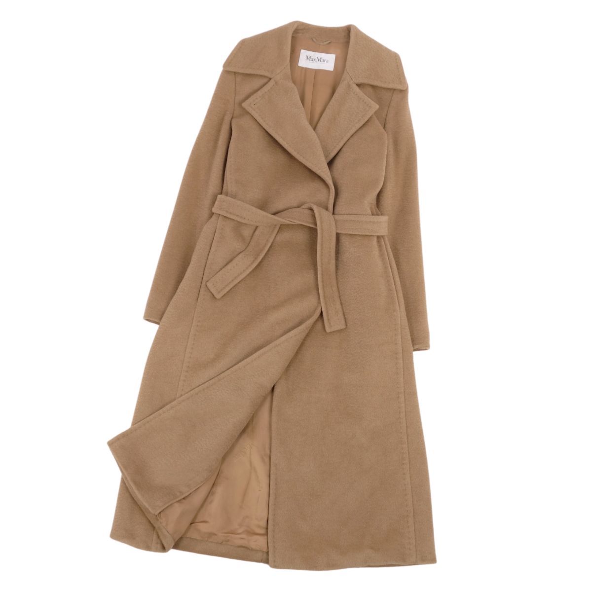 極美品 マックスマーラ Max Mara コート 白タグ チェスターコート ロン