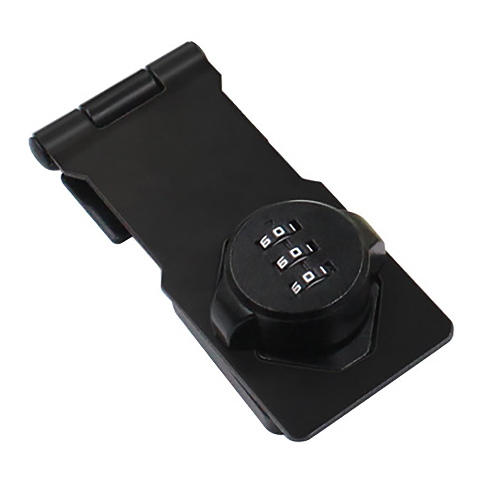 Color:Style-B ドアロック 部屋鍵後付け 3桁ダイヤル式 鍵 落とし防止 引き戸 鍵 後付け 穴あけ不要 ロック 防犯 耐震ラッチ 亜鉛合金製 耐久性 かぎ 補助錠 玄関 ブラック