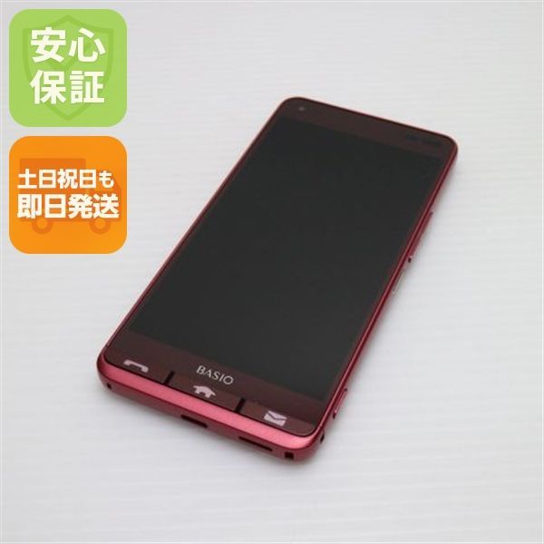 au - 【シンカ】au BASIO3 レッド BASIO3 32GB レッド KYV43 AU版SIMフリー 中古[27890806] : 爆速