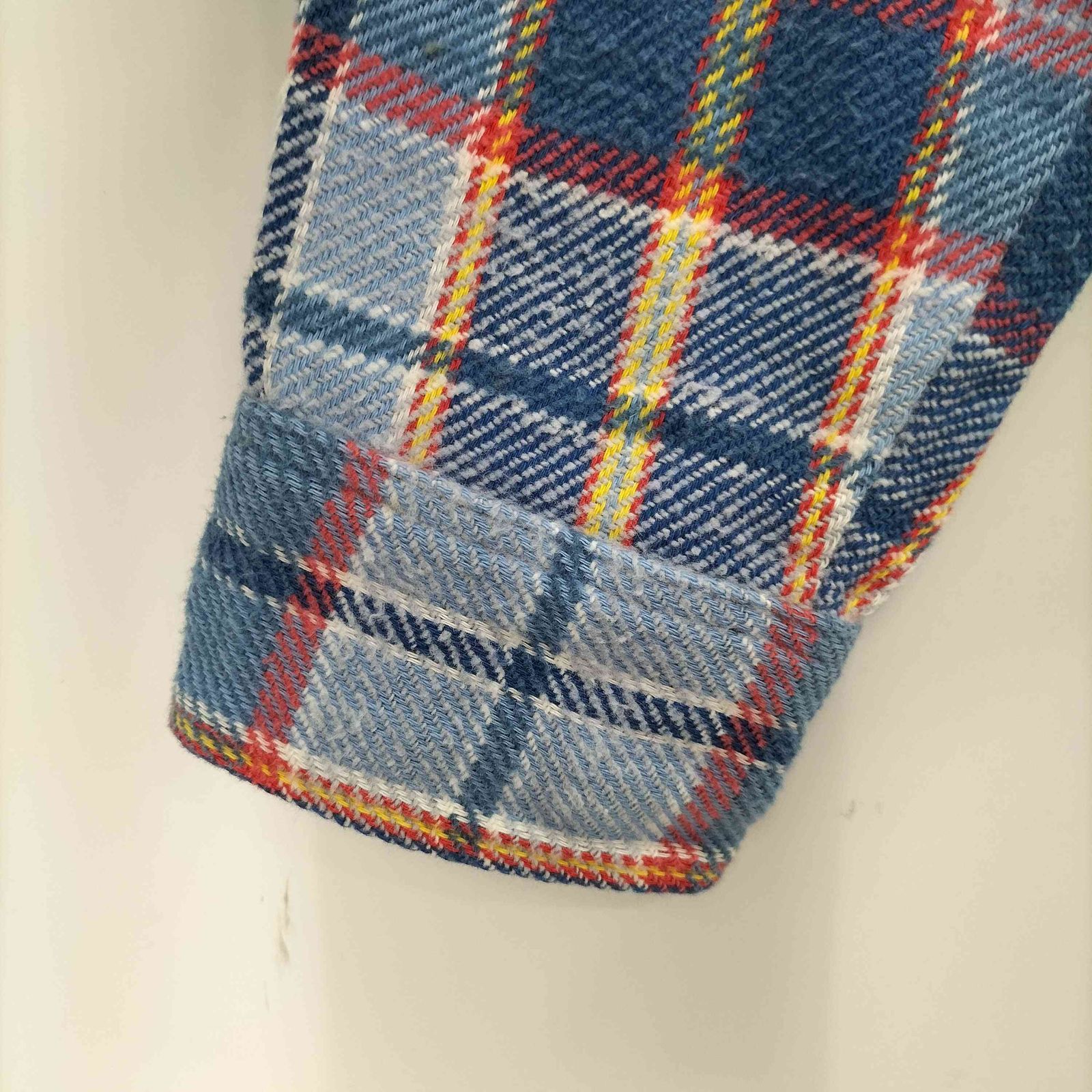 ビッグマック BIG MAC ブロックチェックフランネルシャツ メンズ 表記