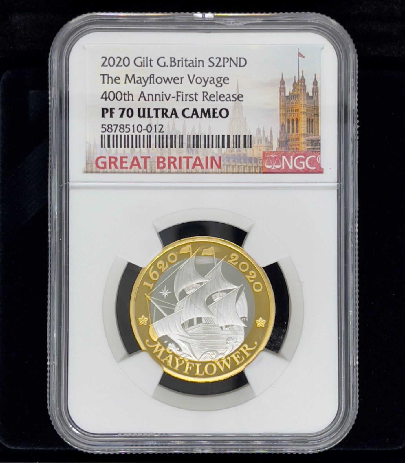 2020年 メイフラワー号出航400周年 NGC 銀貨 エリザベスロイヤル