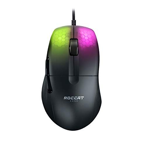 ROCCAT ゲーミングマウス Kone Pro 有線 ブラック/黒 光学式/19K/オプティカルスイッチ/サイドボタン