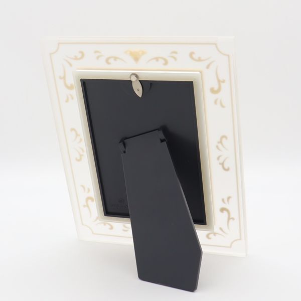 良品 箱付 ミキモト 写真盾/フォトフレーム パールチ付 ゴールド