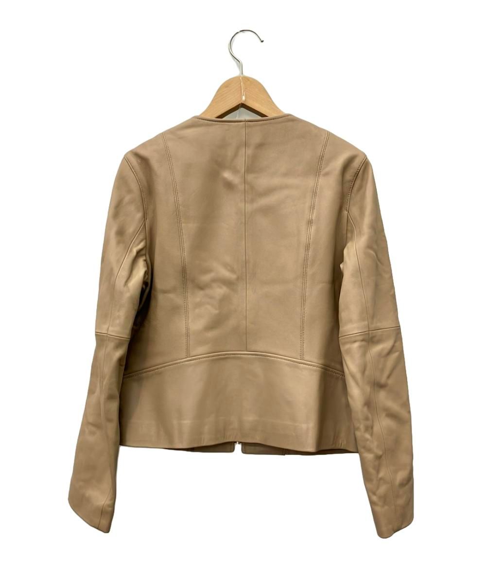 新品✨ANAYI アナイ ラムレザー ノーカラージャケット ライダース