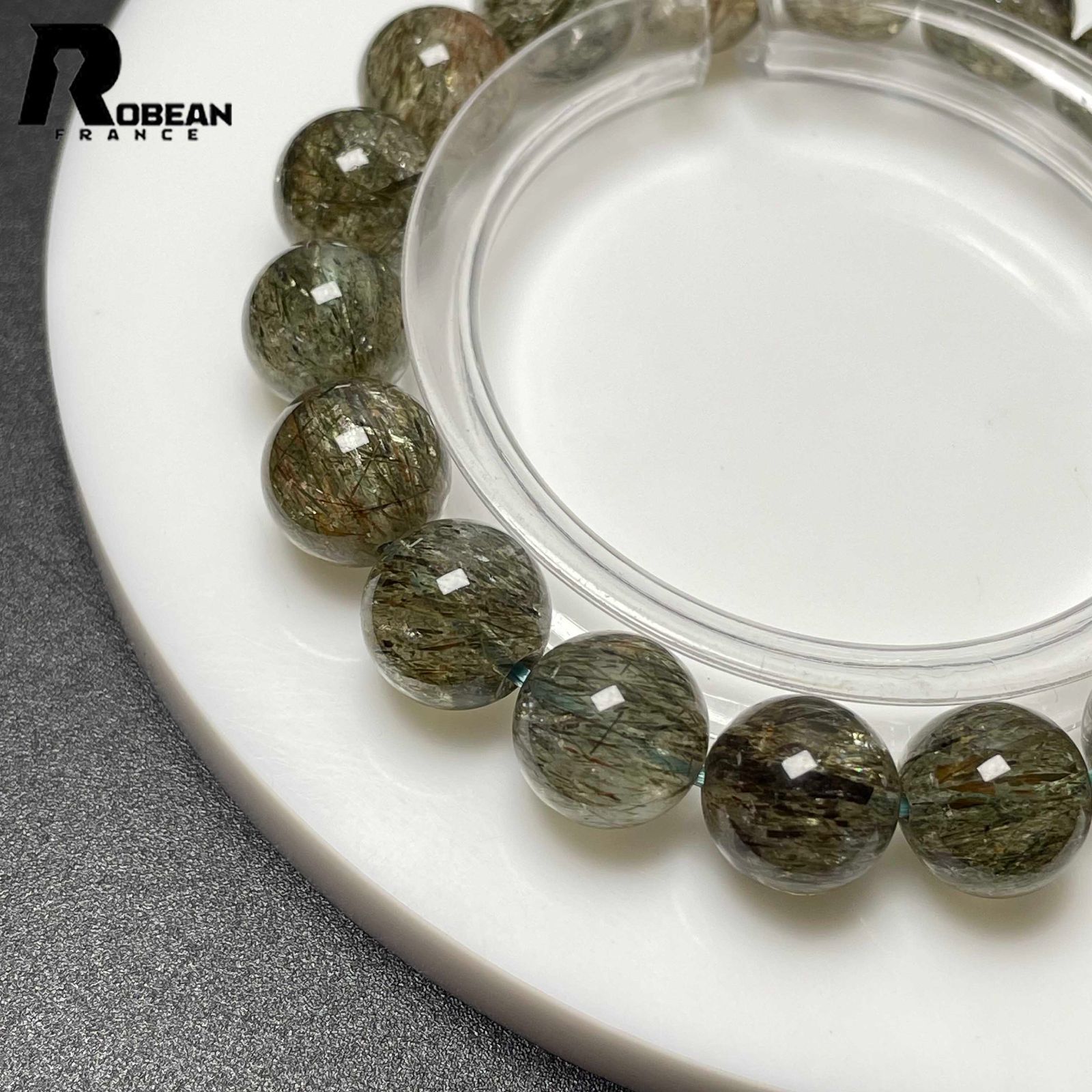 高級 EU製 定価8万円☆ROBEAN・グリーントルマリンルチルクォーツ  