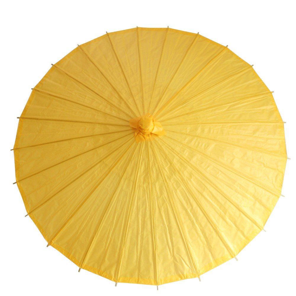 【人気商品】Smiti 和傘 紙傘 日傘 無地 全9色 直径84ｃｍ 黄色