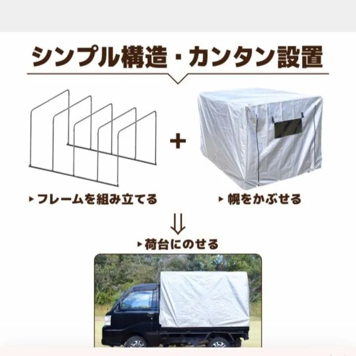 メタルテックMT-192軽トラック用幌セット 荷台