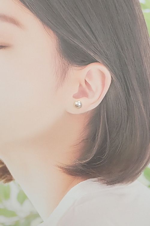 アコヤ真珠 ピアス Pt900 一粒パール 中古 宝正 901333 - メルカリ 