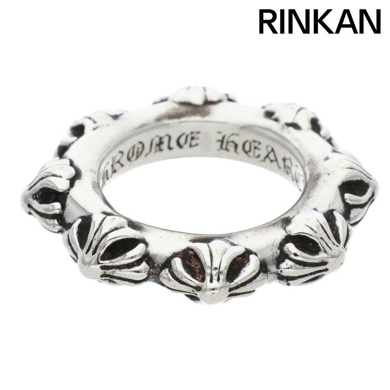 クロムハーツ CROSS BAND クロスバンド シルバーリング メンズ 9号