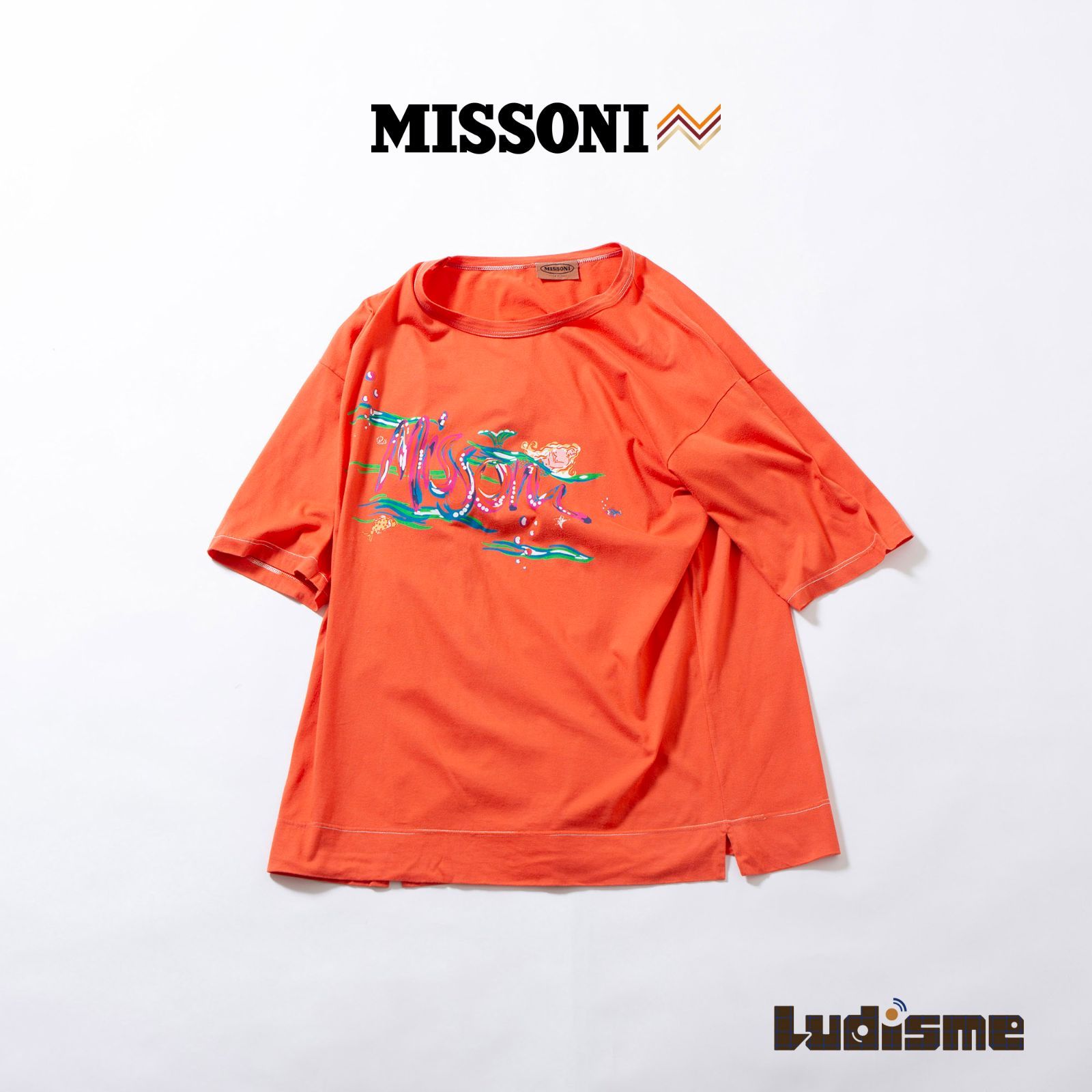 ミッソーニ MISSONI グラフィックプリント Tシャツ ブラッド