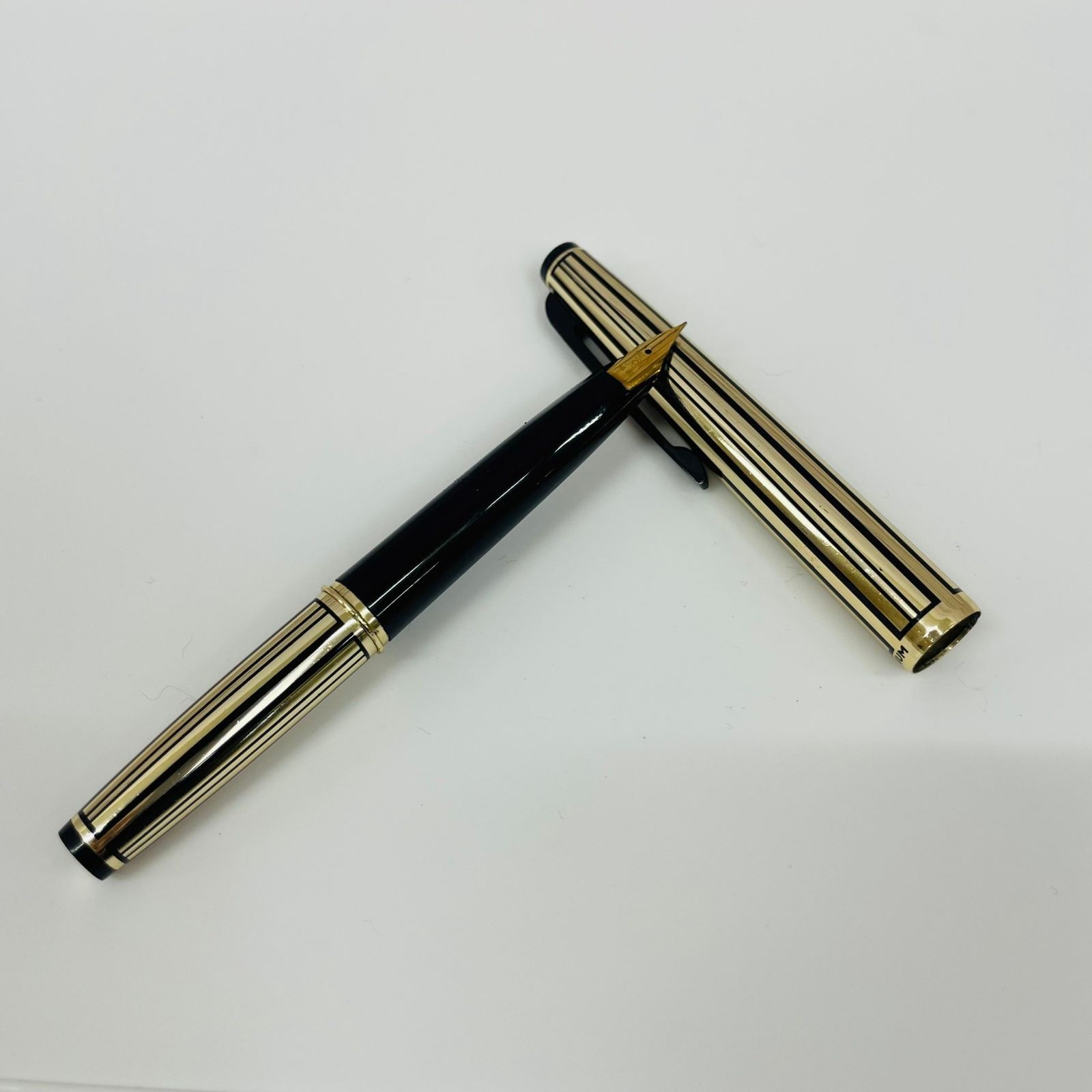 プラチナ万年筆 Riviere ストライプ 18k-WG レトロ ブラウン 【公式通販】